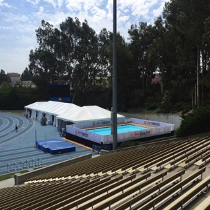 Pool place on the Drake Field for privacy