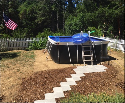 Black EZ Portable Pool